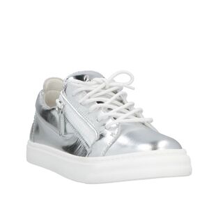 RRP€680 GIUSEPPE ZANOTTI Leather Sneakers US9 UK6 EU39 Logo Flat Made in Italy
